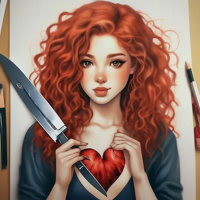 Нож в стеклянном алом сердце» — создано в Шедевруме