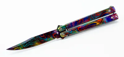 Нож-бабочка Нож бабочка, длина лезвия 9 см - купить с доставкой по выгодным  ценам в интернет-магазине OZON (896273748)
