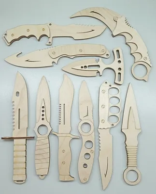 Набор деревянных ножей CS GO/КС ГО/10 штук | AliExpress