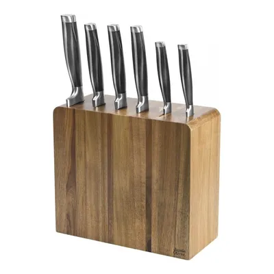 Набор из 4 дамасских ножей с рукоятками из дерева пакка и доской для ножей  с мраморным покрытием Wakoli EDIS (8YXRJQRB0B) | Kitchen-Profi Россия