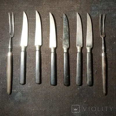 Набор ножей 5 штук из нержавеющей стали с ручкой из натурального дерева  купить по цене 4525 ₽ в интернет-магазине KazanExpress