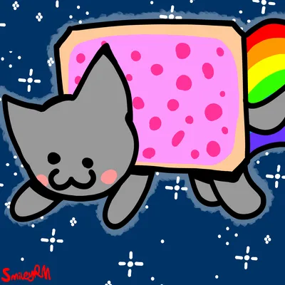 Nyan Cat! in 2023 | Nyan cat, Nya cat, Rainbow cat