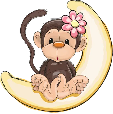 обезьяна мультяшный зверь машет и указывает Иллюстрация вектора -  иллюстрации насчитывающей характер, потеха: 220907590
