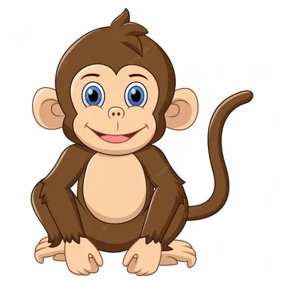 Мультяшная обезьяна - 61 фото