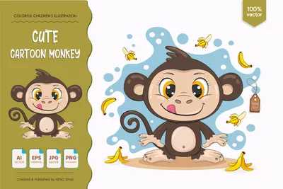 милая мультяшная обезьяна с большими глазами, картинка обезьяны наруто,  наруто, обезьяна фон картинки и Фото для бесплатной загрузки