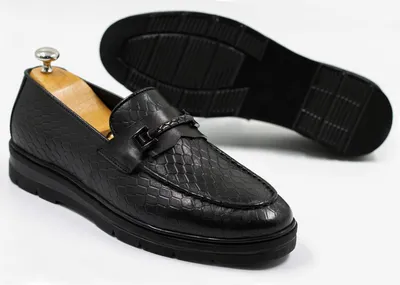 Черные мужские туфли черного цвета выполненные из натуральной кожи купить в  интернет магазине Kwinto