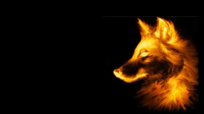 Картина “Огненный волк – 2” | PrintStorm