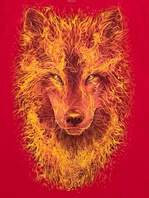 Огненный Волк, Художественная композиция - Полина Рай | Artmajeur