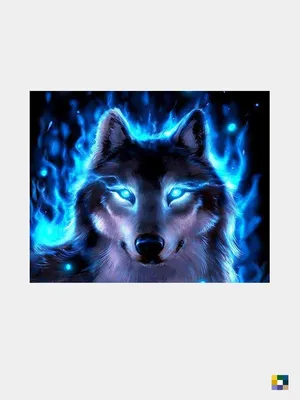 Огненный Волк — стоковая векторная графика и другие изображения на тему Волк  - Волк, Логотип, Синий - iStock