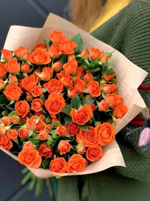 Букет из оранжевых роз – купить с доставкой в Москве. Цена ниже!