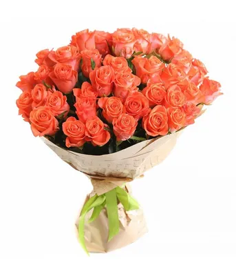Букет из 13 ярко-оранжевых роз (Эквадор) - доставка цветов в Перми от  магазина \"Свежие розы\"