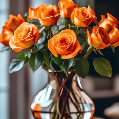 Оранжевые розы 25 шт. купить с доставкой в Москве. Цена от 3125 ₽