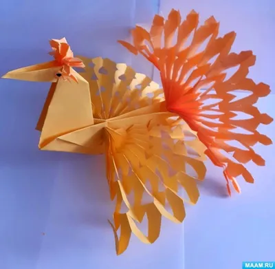 Мастер-класс объёмной поделки «Птица счастья из бумаги» в технике «оригами»  для дошкольников (16 фото). Воспитателям детских садов, школьным учителям и  педагогам - Маам.ру