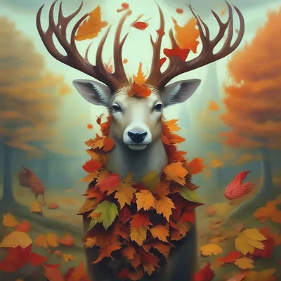 Картинки осенние осень и животные (68 фото) » Картинки и статусы про  окружающий мир вокруг