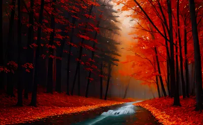 Осенний лес: наслаждайтесь красотами природы и укрепляйте здоровье!» —  создано в Шедевруме