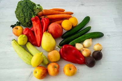 Радужная палитра здоровья: овощи и фрукты
