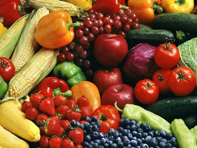 Картинки фруктов и овощей - 76 фото