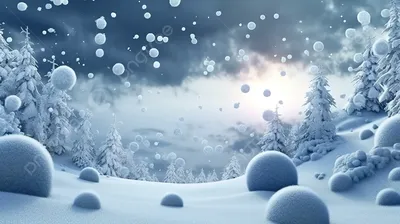 Видео падающего снега, мягкого ,…» — создано в Шедевруме