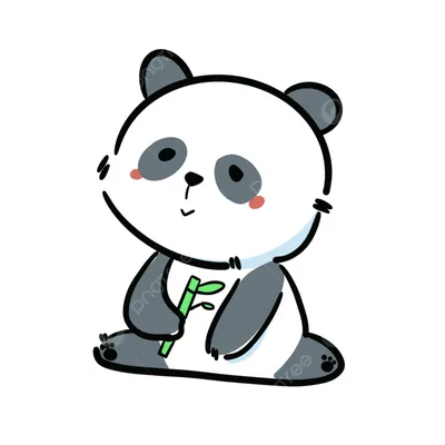милая мультяшная панда PNG , животное, Ручной росписью, прекрасный PNG  картинки и пнг PSD рисунок для бесплатной загрузки