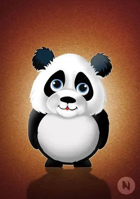 Мультяшный детеныш панды кружка двухцветная (цвет: белый + черный) | Все  футболки интернет магазин футболок. Дизайнерские футболки, футболки The  Mountain, Yakuza, Liquid Blue