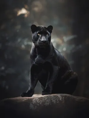 изображение черного леопарда в лесу, картинка черной пантеры фон картинки и  Фото для бесплатной загрузки