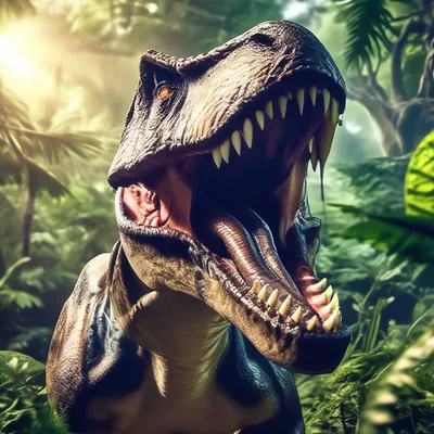 Тиранозавр, парк Юрского периода, …» — создано в Шедевруме
