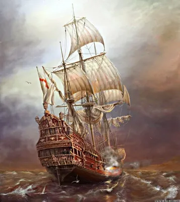 Парусные корабли | Картины кораблей, Парусники, Корабль