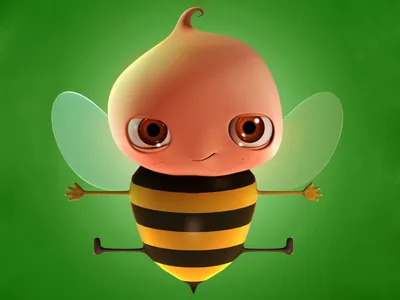 Картинки пчел из мультфильмов фотографии