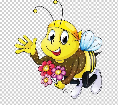 иллюстрация 3 пчел, мультфильм пчелы, нарисованная вручную мультфильм милая  пчелка, Акварельная живопись, мультипликационный персонаж, еда png | PNGWing