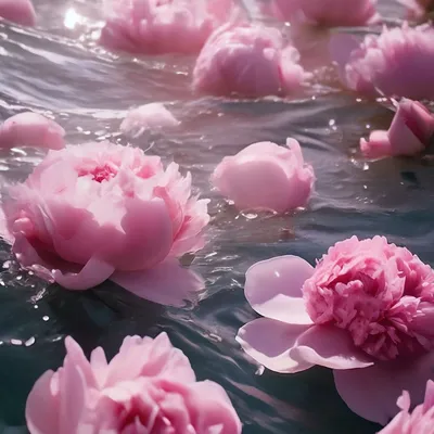 Море из молока. Красивые розовые …» — создано в Шедевруме