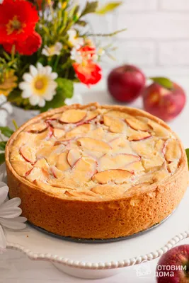 Рецепт яблочного пирога в домашних условиях: пошаговый способ приготовления  с фото, ингредиенты, количество порций и стоимость