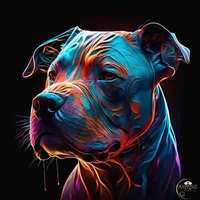 Pitbull Dog in Hip Hop Outfit 8k · Creative Fabrica