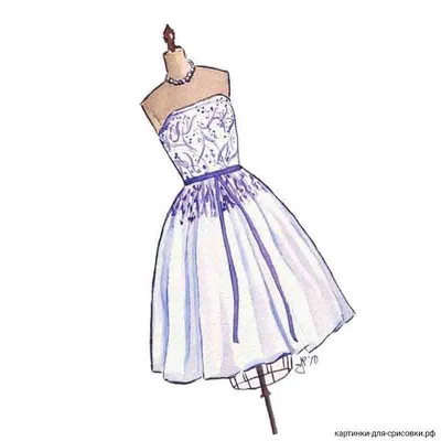 Как нарисовать платье карандашом поэтапно: инструкция по рисованию  красивого платья (для девушки, принцессы или куклы)
