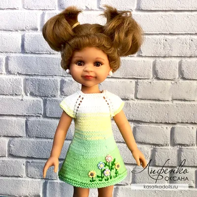 Вяжем спицами простое платье для куклы (описание и видео урок) | Оксана  Лифенко