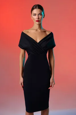 Купить платья миди DiLia Fashion 0784 черный - Описание, фото, цена