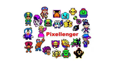Сту Бравл Старс Значок Как рисовать по клеточкам Просто Stu Brawl Stars How  to Draw Pixel Art - YouTube
