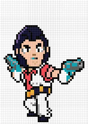 Мортис Бравл Старс Как рисовать по клеточкам How to Draw Mortis Brawl Stars  Pixel Art - YouTube