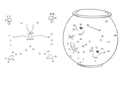 Картинки по точкам для детей