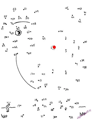 Раскраски Соедини Точки По Цифрам Распечатать бесплатно