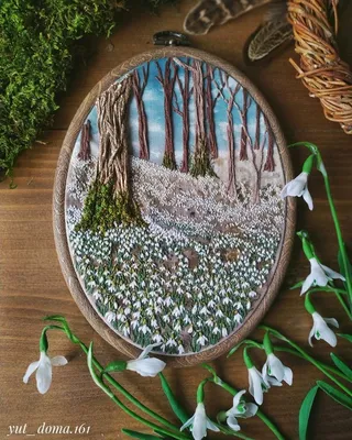 подснежники в лесу цветут спокойной голубизной Фото Фон И картинка для  бесплатной загрузки - Pngtree