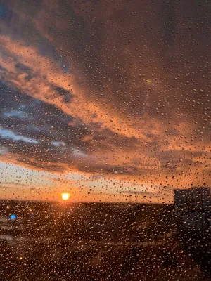Закат дождливая погода эстетика капли на окне золотой час солнце оранжевый  sunset orange golden hour | Пейзажи, Фоновые рисунки, Закаты
