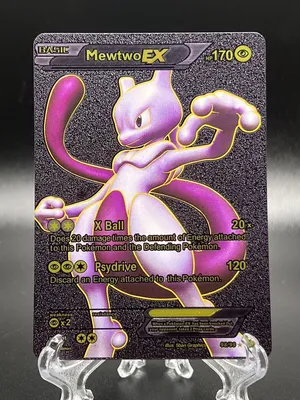 Mewtwo EX Black Foil Pokémon Card 98/99 Rare | eBay