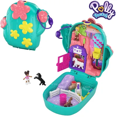 Mattel Игровой набор Polly Pocket Парк развлечений в мини-рюкзаке GKL60 |  отзывы