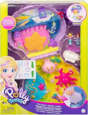 Кошелек Polly Pocket Koala Приключения портативный компактный с микро  куклой поли и подругой дол, 8 функций, связанных с внешним видом, 5  животных и съемные аксессуары для транспортных средств, отличный подарок  для возраста