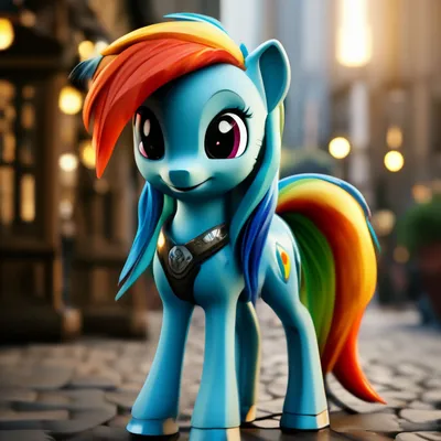 Купить постер (плакат) My Little Pony (Коллекция постеров №5) — Радуга Дэш  на стену