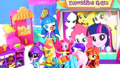 My Little Pony Equestria Girls Май Литл Пони MOVIE THEATER JUNIPER Девушки  Эквестрии Игрушки - YouTube