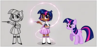 Концепт- и фан-арты от бывших художников Equestria Girls | My Little Pony:  Friendship Is Magic