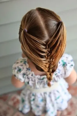 Hairstyles in kindergarten: original ideas and novelties - hairdesignon.com  | Прически, Детские прически, Как сделать волосы гуще