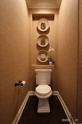 100 БОЛЬШИХ идей для МАЛЕНЬКОГО туалета: дизайн на фото | Toilet design,  Contemporary powder room, Powder room design