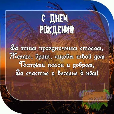 Поздравление с Днем рождения брату: своими словами, стихи для брата – Люкс  ФМ